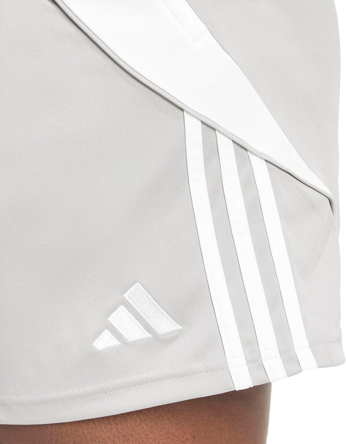 imageadidas Womens Plus Size Tiro 24 Training ShortsTeam Mid GreyWhite