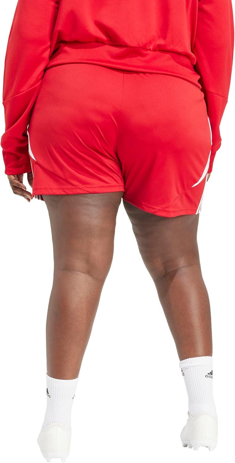 imageadidas Womens Plus Size Tiro 24 Training ShortsTeam Power RedWhite