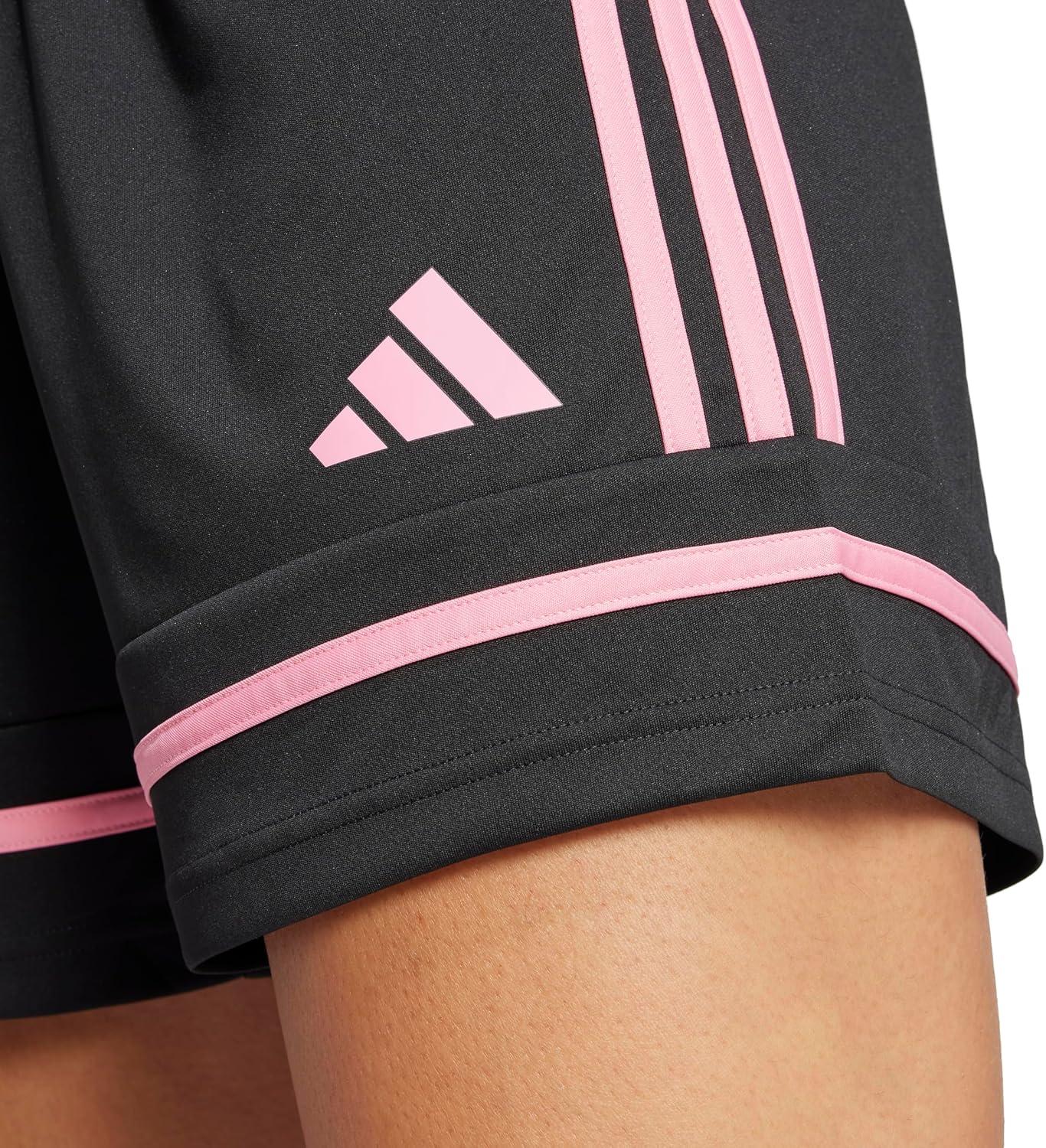 imageadidas Womens Squadra ShortsBlackBlackEasy Pink