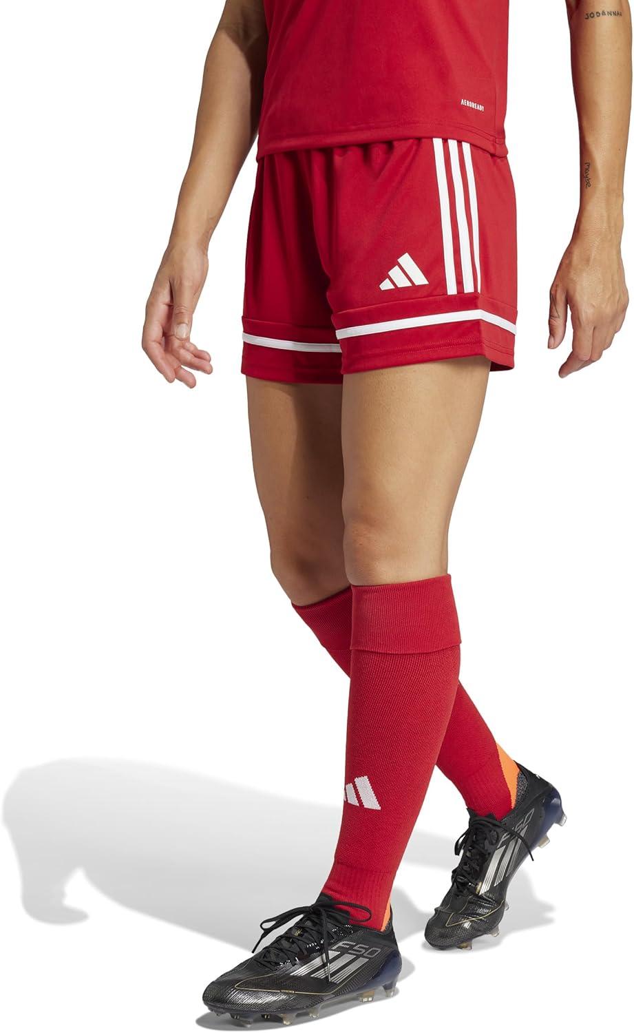 imageadidas Womens Squadra ShortsTeam Power RedTeam Power RedWhite