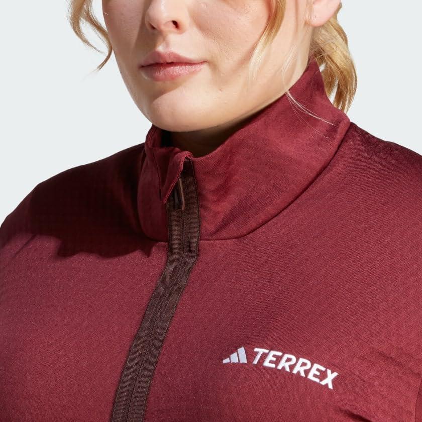 imageadidas Womens Terrex Multi Light Fleece Full Zip JacketShadow Red