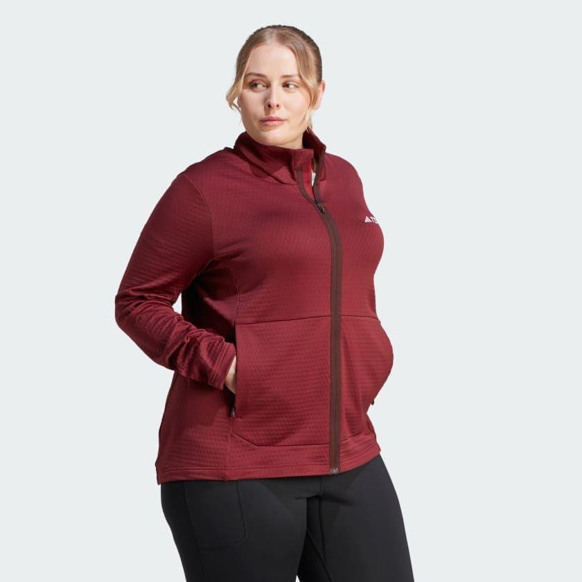 imageadidas Womens Terrex Multi Light Fleece Full Zip JacketShadow Red