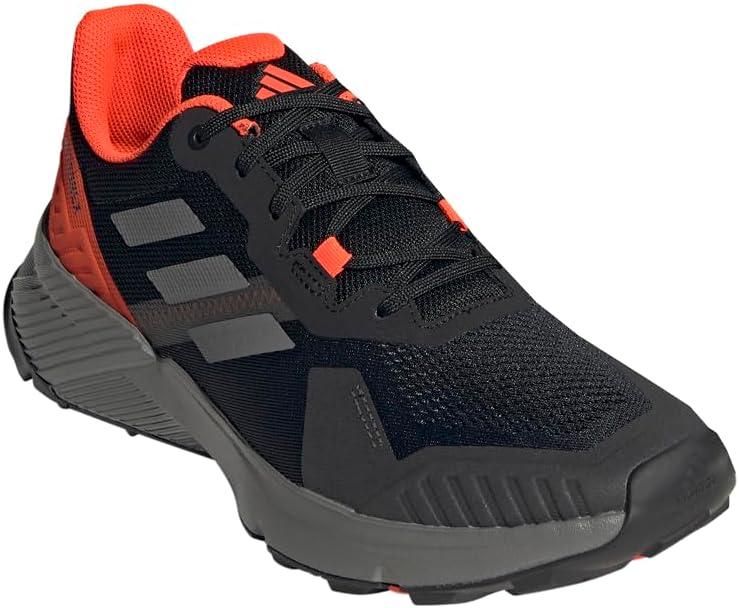 imageadidas Womens Terrex Soulstride Trail Running Hiking ShoeBlackGreySolar Red