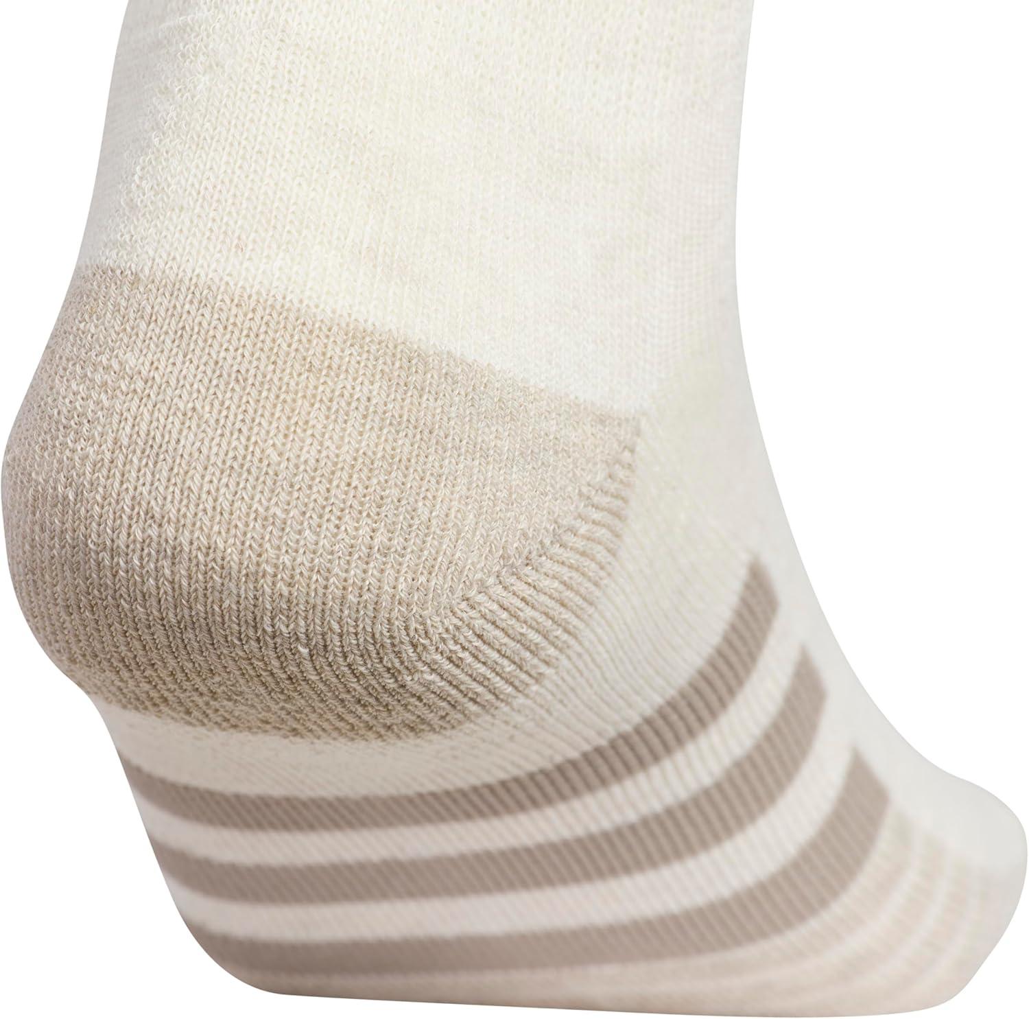 imageadidas mens Cushioned Quarter Ankle Socks 3pair PackAlumina HeatherCool Light HeatherWonder Silver