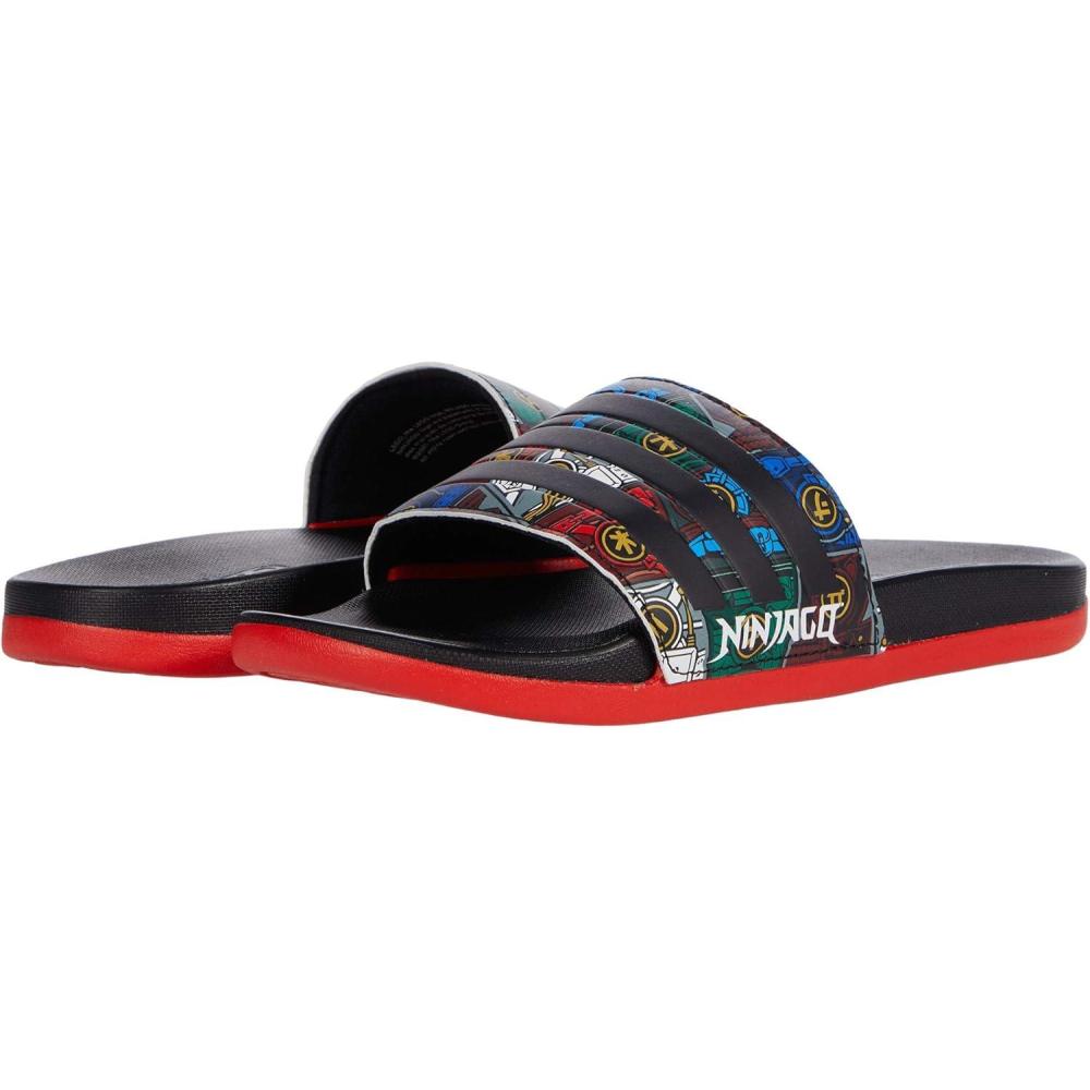 imageadidas Boys Adilette Comfort SlidesCore BlackCore BlackRed