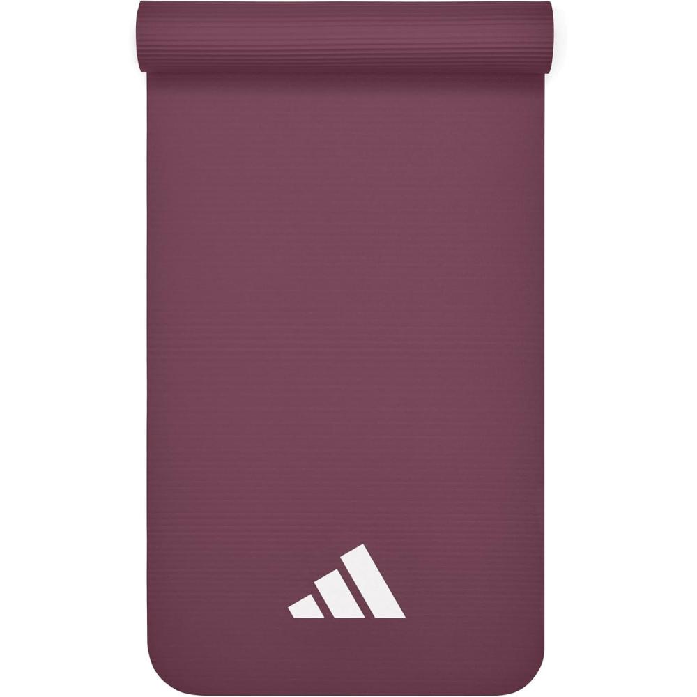 imageadidas Fitness Mat  Lightweight  Non Slip Yoga Mat 7mm or 10mmMaroon