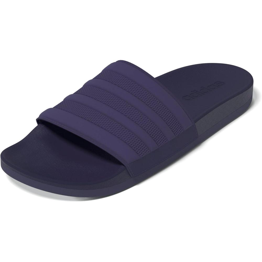 imageadidas Mens Adilette Comfort Slide Casual Sandals Casual  WhiteAurora PlumAurora PlumAurora Plum