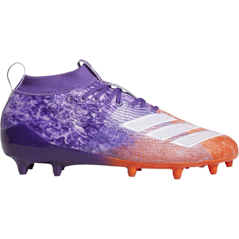 imageadidas Mens Adizero ScorchFootball ShoeActive PurpleCloud WhiteTrue Orang