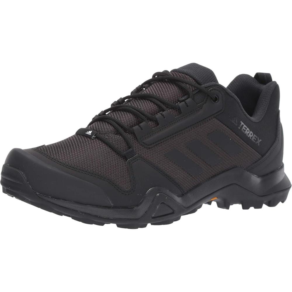imageadidas Mens Camping Low Rise Hiking BootsBlackBlackCarbon