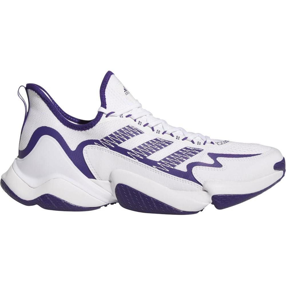 imageadidas Mens Mahomes 1 Impact FLX SneakerWhitePurple