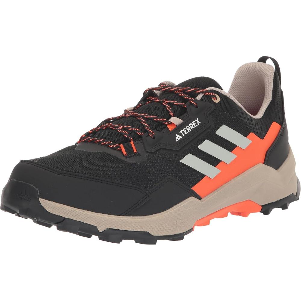 imageadidas Mens Terrex Ax4 Hiking SneakerCore BlackWonder SilverImpact Orange