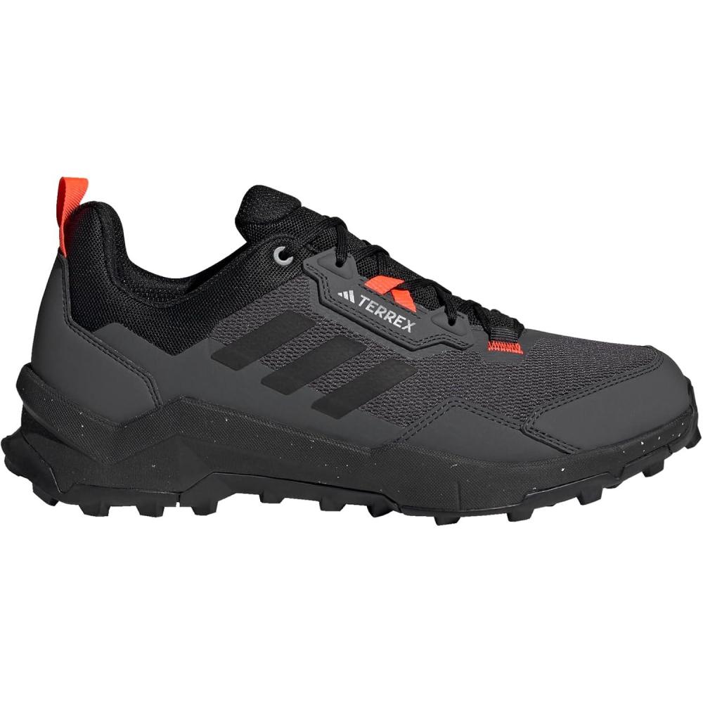 imageadidas Mens Terrex Ax4 Hiking SneakerGreySolar RedCarbon