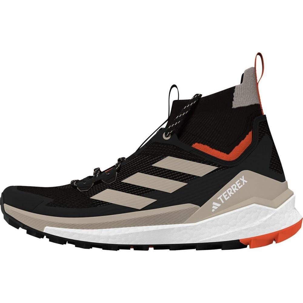 imageadidas Mens Terrex Free Hiker 20 SneakerBlackWonder BeigeSemi Impact Orange