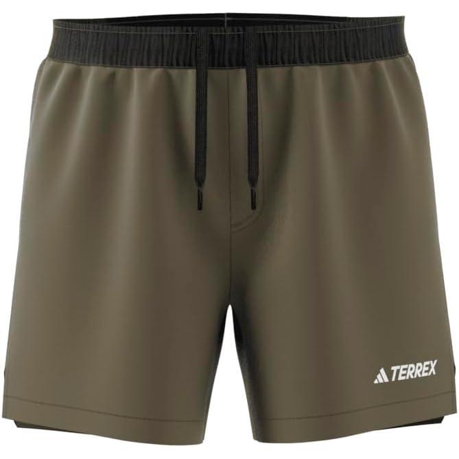 imageadidas Mens Terrex Multi Athletic Shorts Trail Running Casual Bottoms Casual Comfort Technology BlackOlive Strata 5