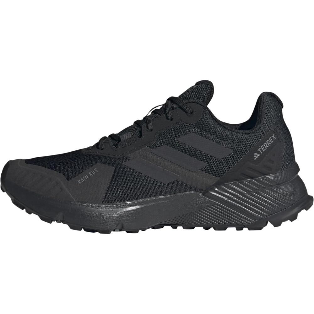 imageadidas Mens Terrex Soulstride RainRDY SneakersCarbon Black Carbon Grey Six