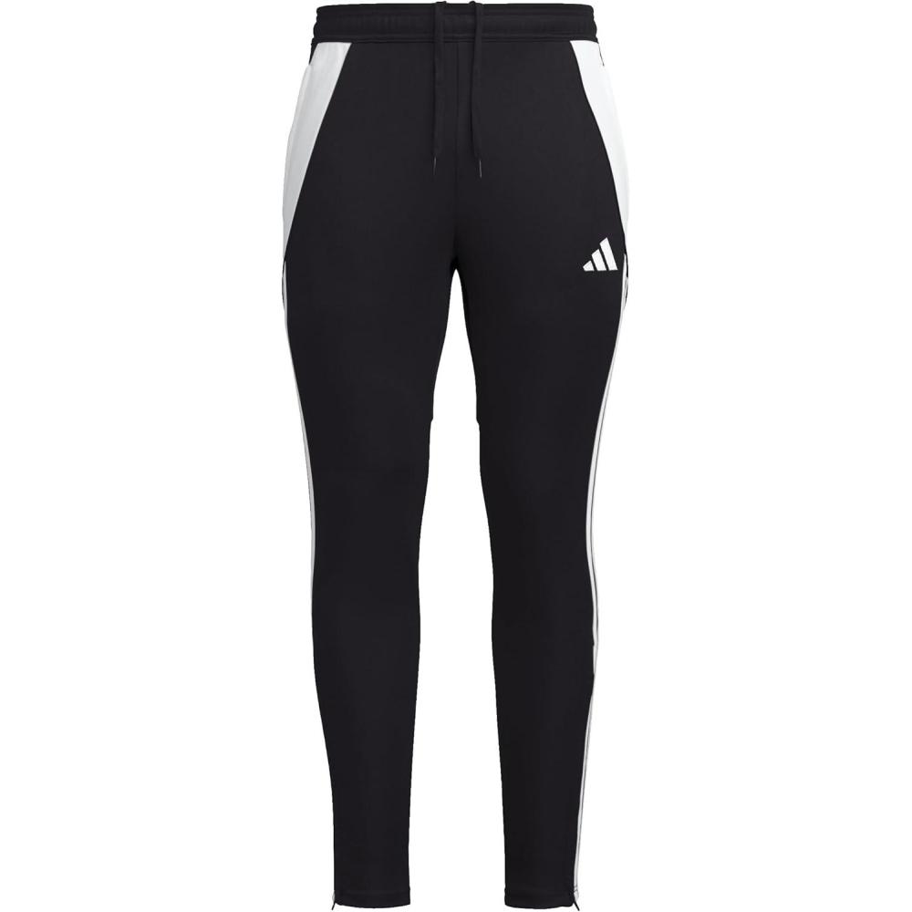 imageadidas Mens Tiro 24 Soccer Tracksuit PantsBlackWhiteBlack