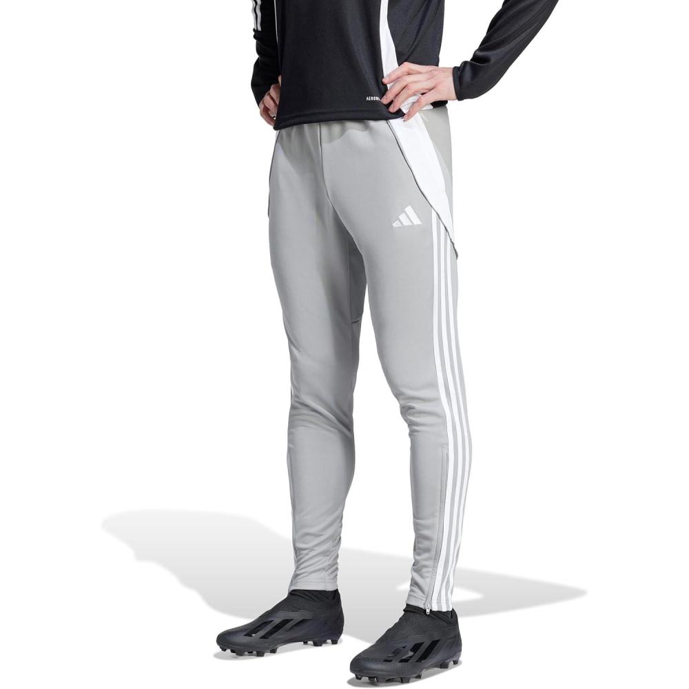 imageadidas Mens Tiro 24 Soccer Tracksuit PantsTeam Mid GreyWhite