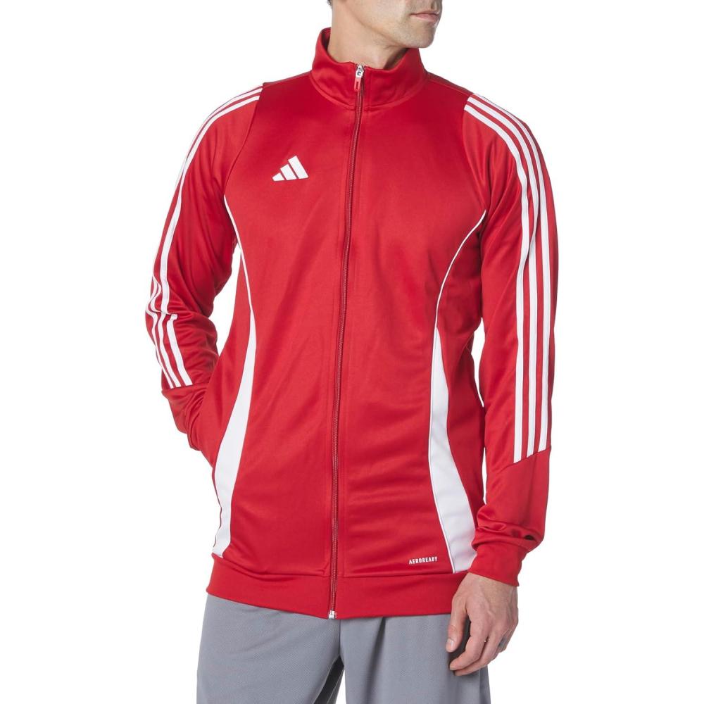imageadidas Mens Tiro 24 Training JacketTeam Collegiate RedWhite