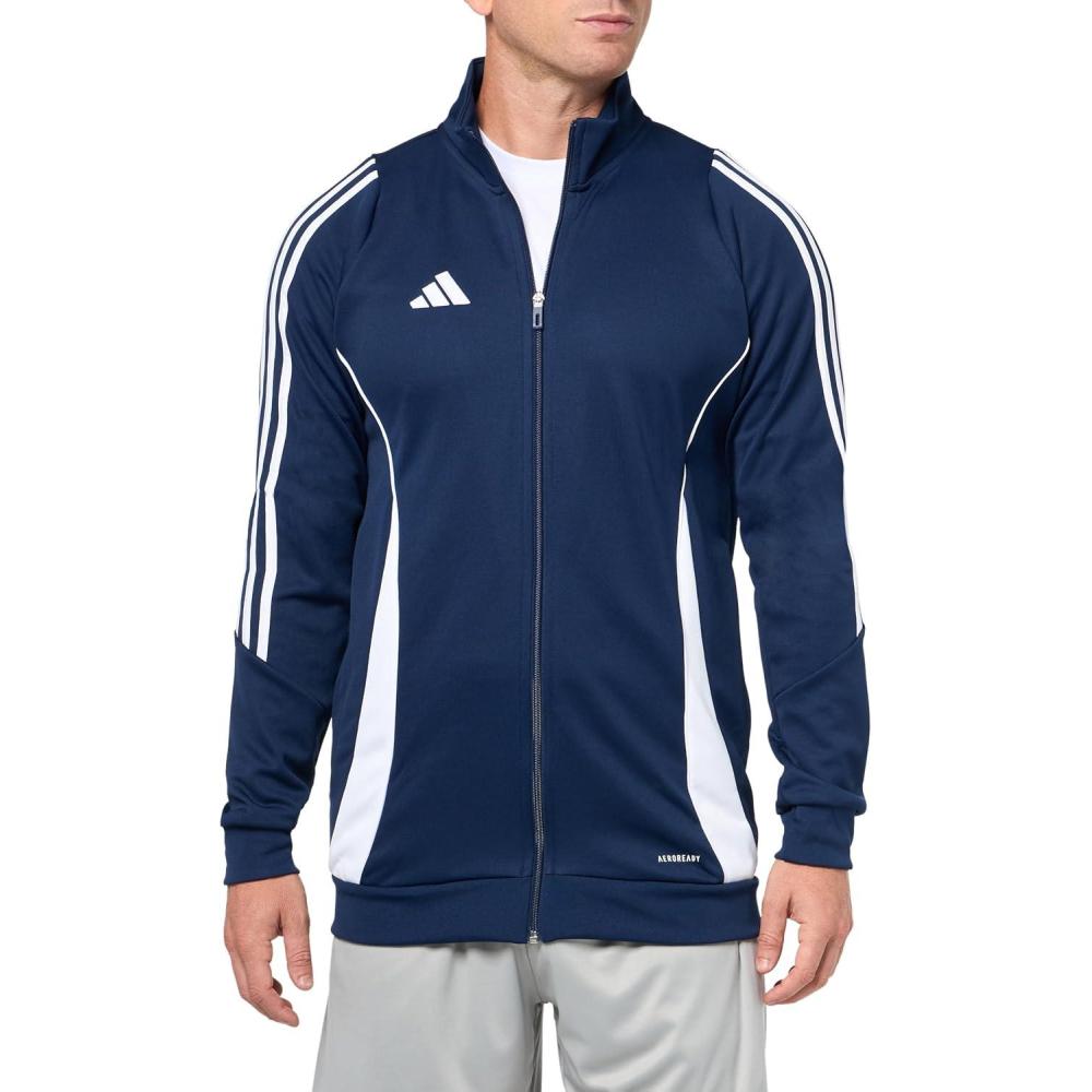 imageadidas Mens Tiro 24 Training JacketTeam Navy BlueWhite