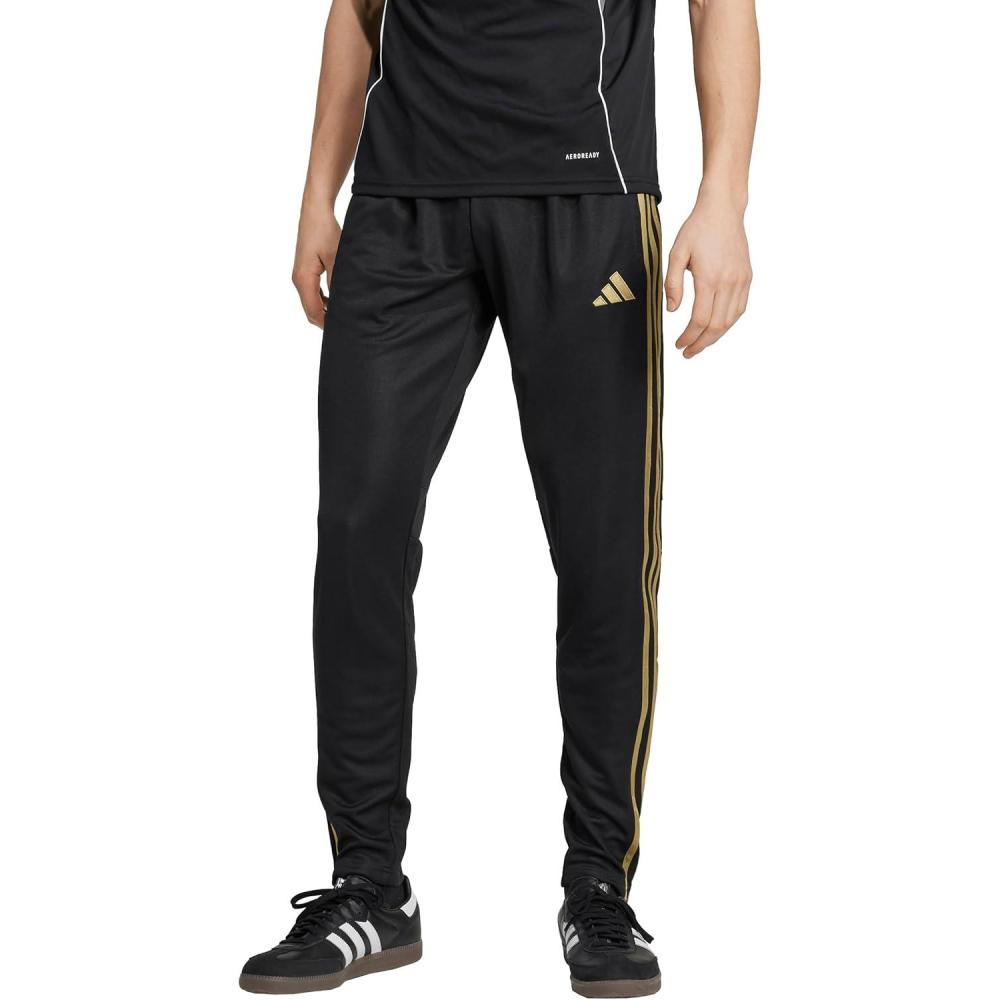 imageadidas Mens Tiro 25 Essentials Training PantsBlackDark Football Gold