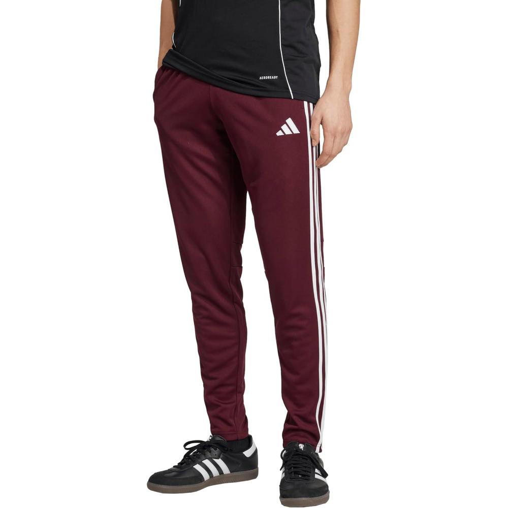 imageadidas Mens Tiro 25 Essentials Training PantsTeam MaroonWhite