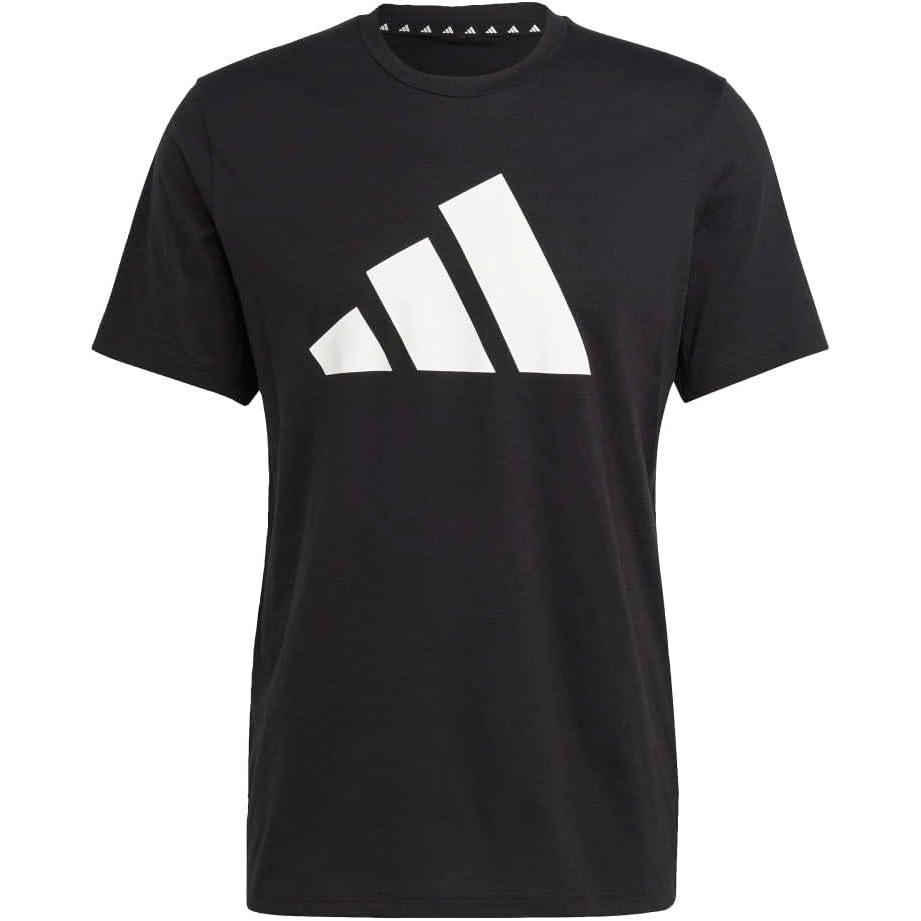 imageadidas Mens Training Essentials Feel Ready Logo TShirtBlackWhite