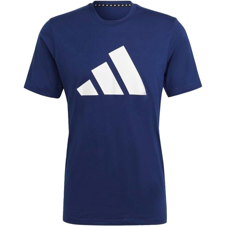 imageadidas Mens Training Essentials Feel Ready Logo TShirtDark BlueBlack