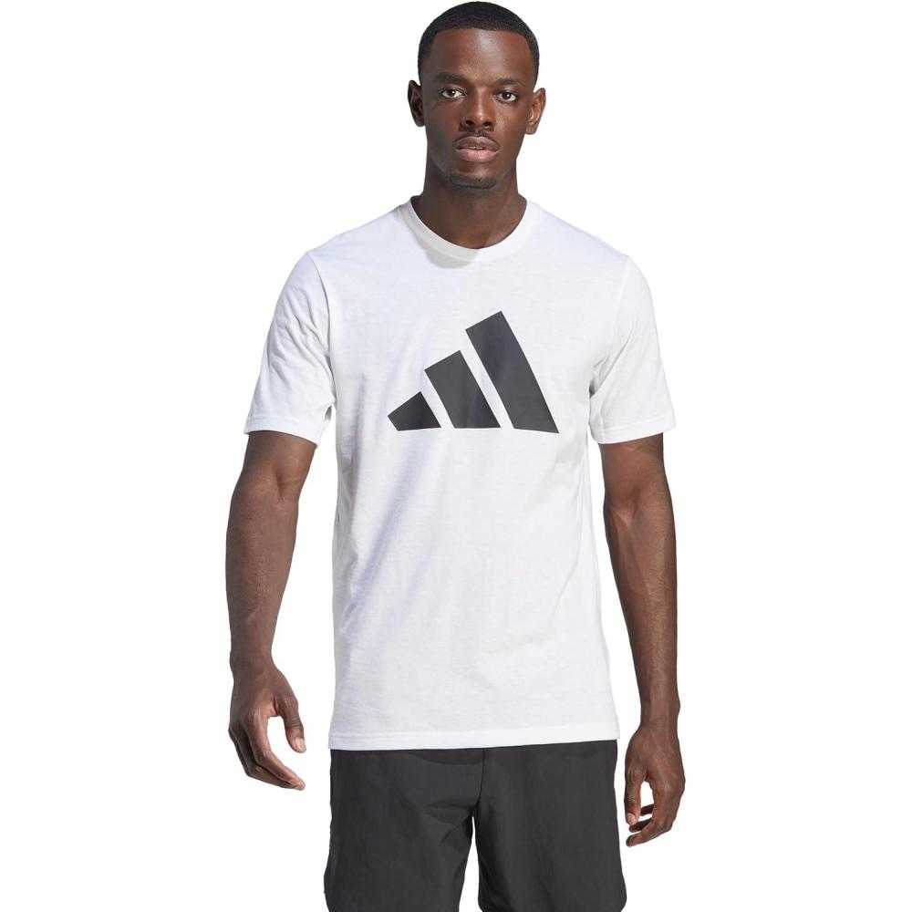 imageadidas Mens Training Essentials Feel Ready Logo TShirtWhite Black