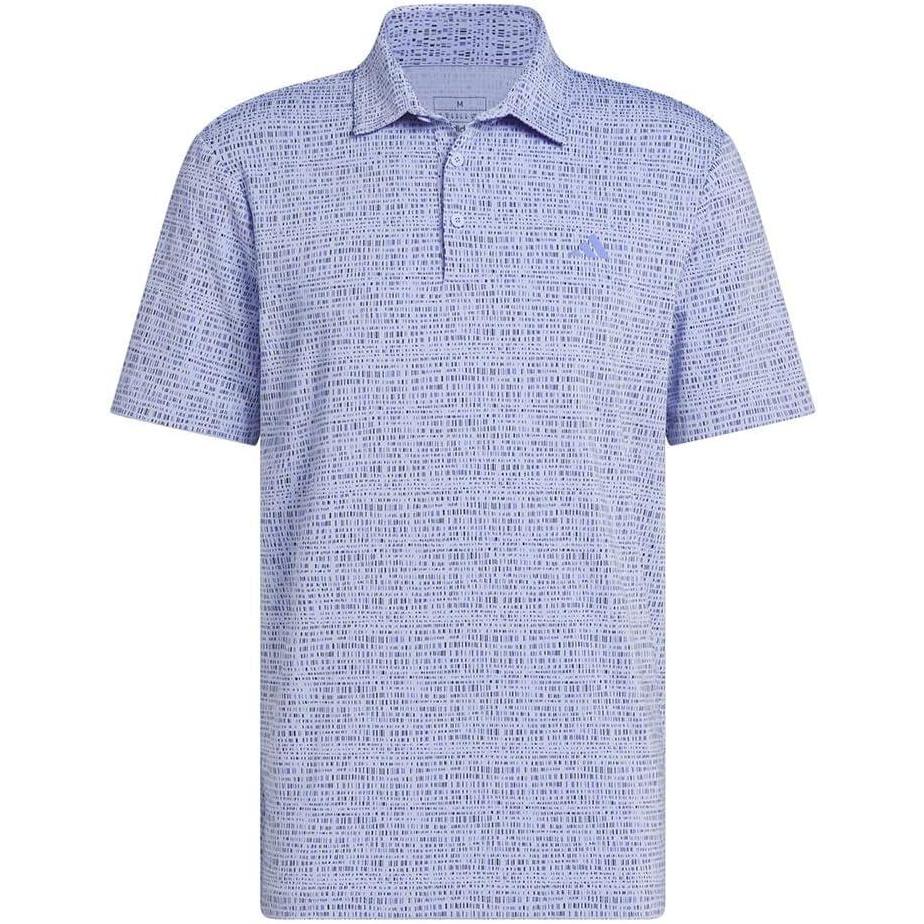 imageadidas Mens Ultimate365 Power Grid Print Polo ShirtBlue Spark