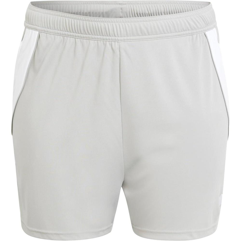 imageadidas Womens Plus Size Tiro 24 Training ShortsTeam Mid GreyWhite
