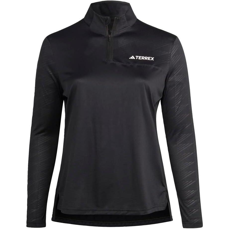 imageadidas Womens Terrex Multi Half Zip LongSleeve TShirtBlack