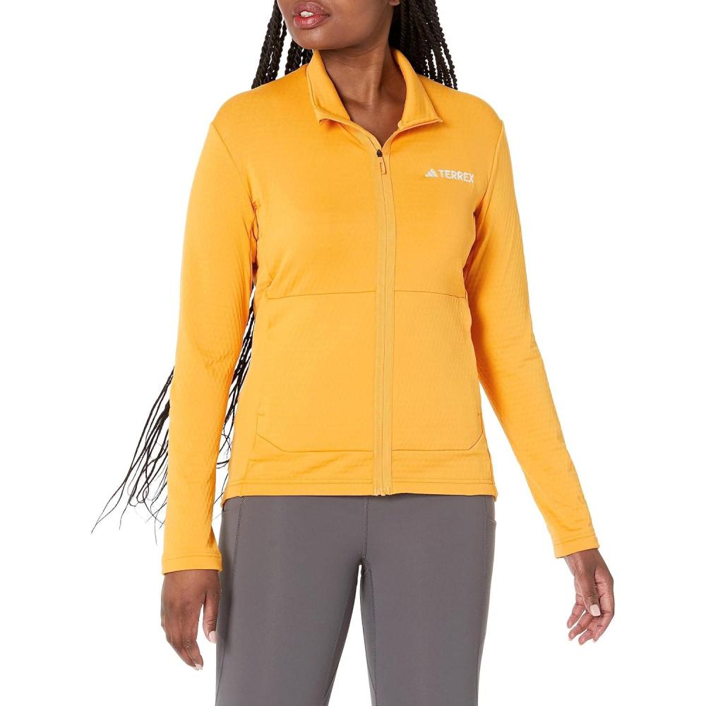 imageadidas Womens Terrex Multi Light Fleece Full Zip JacketPreloved Yellow