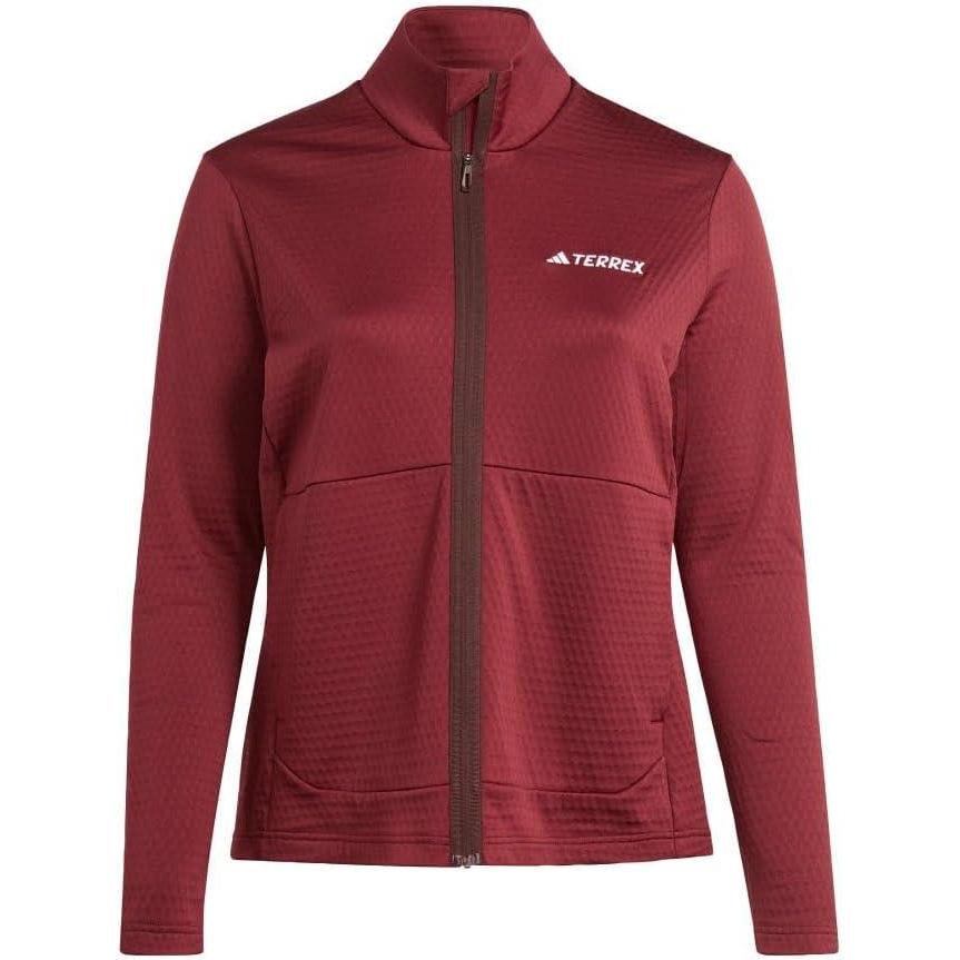 imageadidas Womens Terrex Multi Light Fleece Full Zip JacketShadow Red