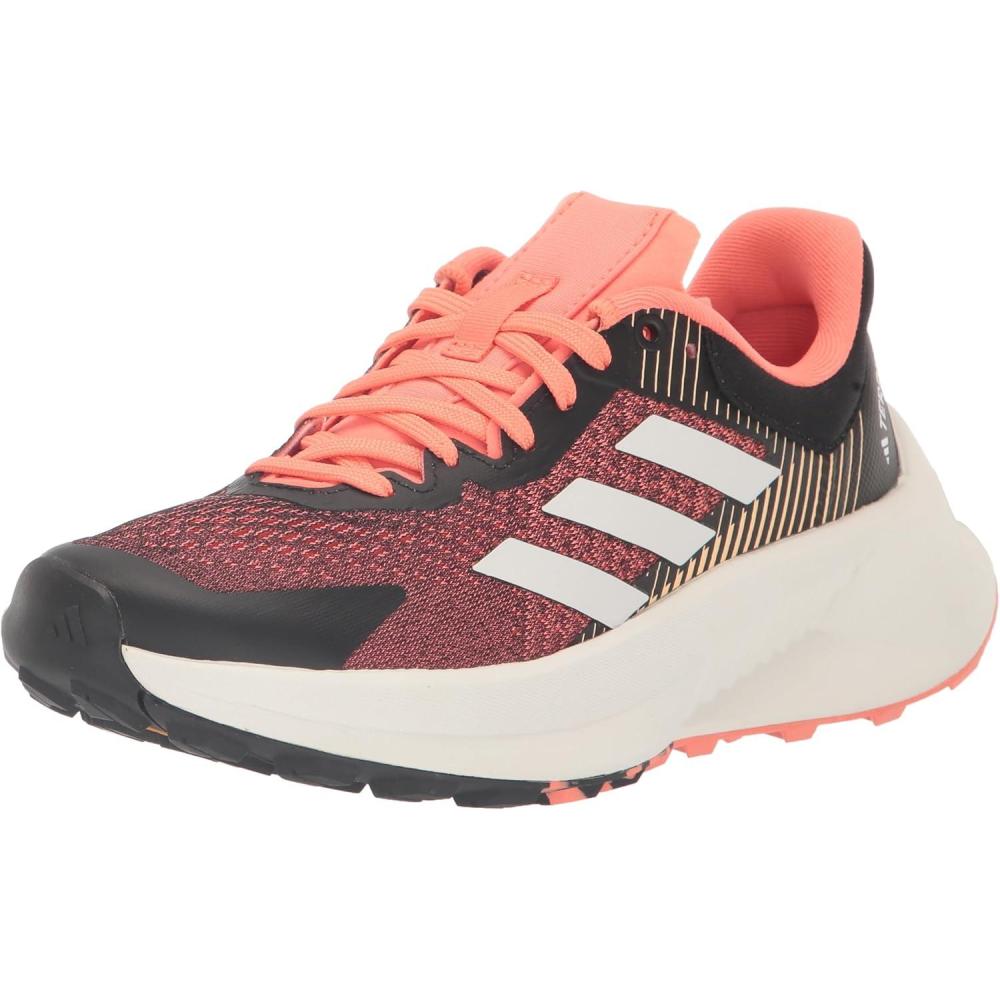imageadidas Womens Terrex Soulstride Flow SneakerBlackCrystal WhiteImpact Orange