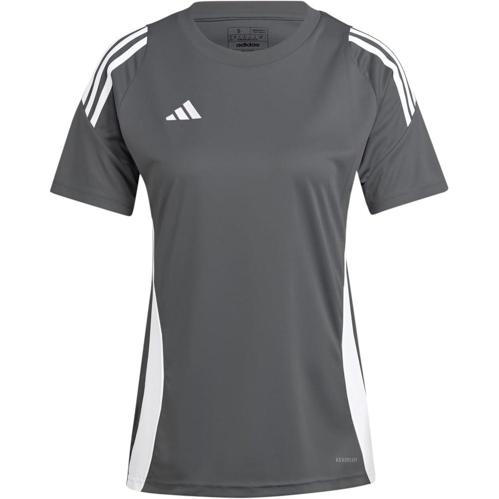 imageadidas Womens Tiro 24 JerseyTeam Mid GreyWhite
