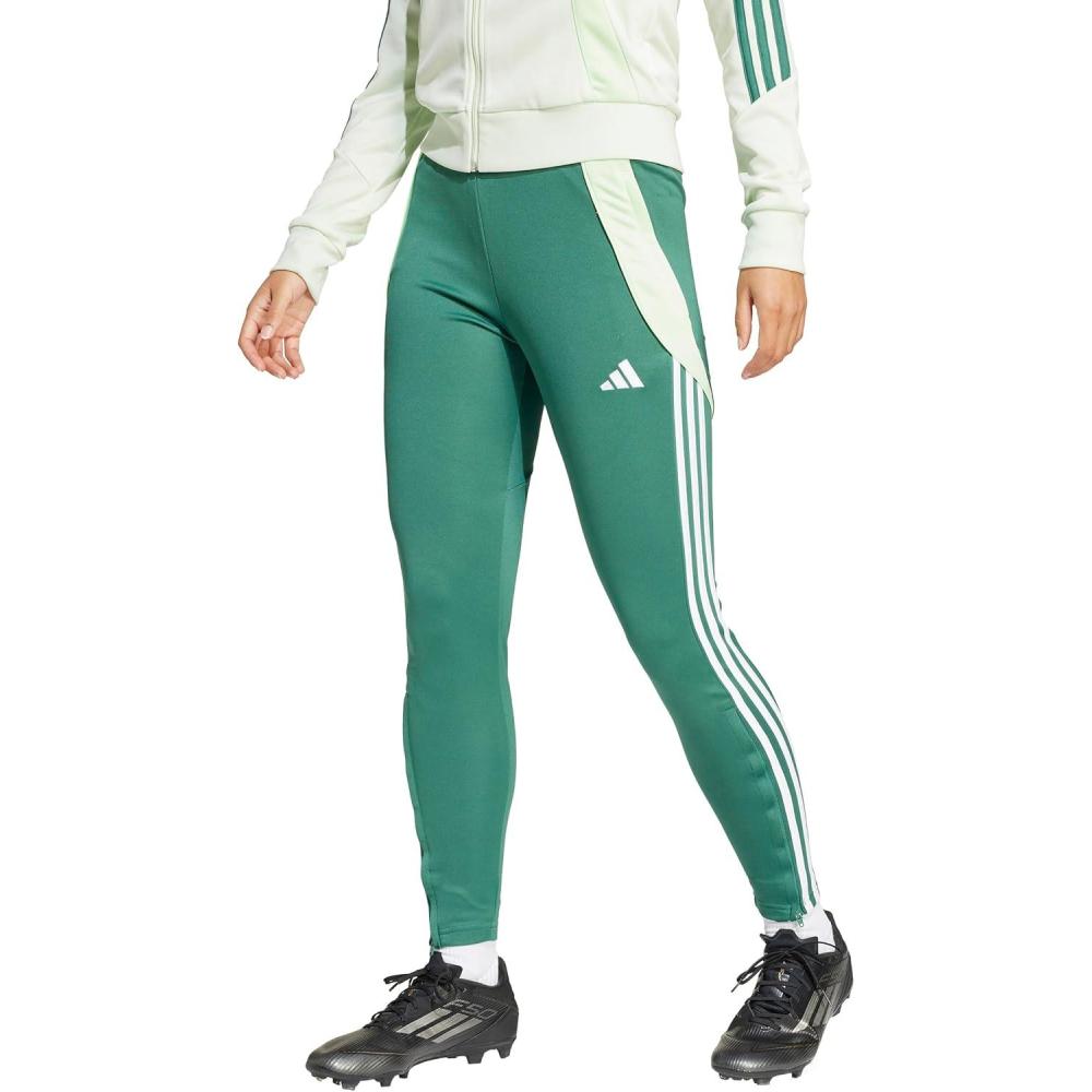 imageadidas Womens Tiro 24 Training PantsForestSemi Green Spark