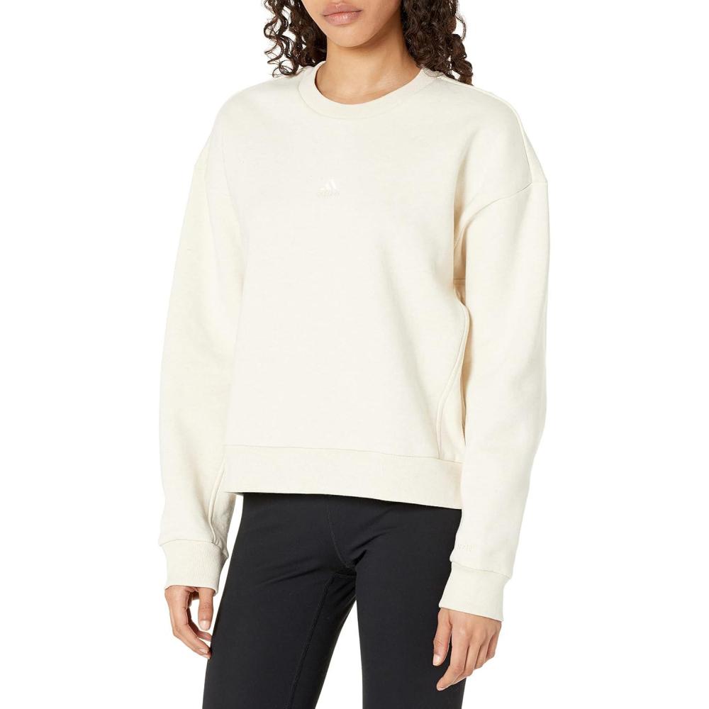 imageadidas womens All Szn SweatshirtEcru Tint Melange