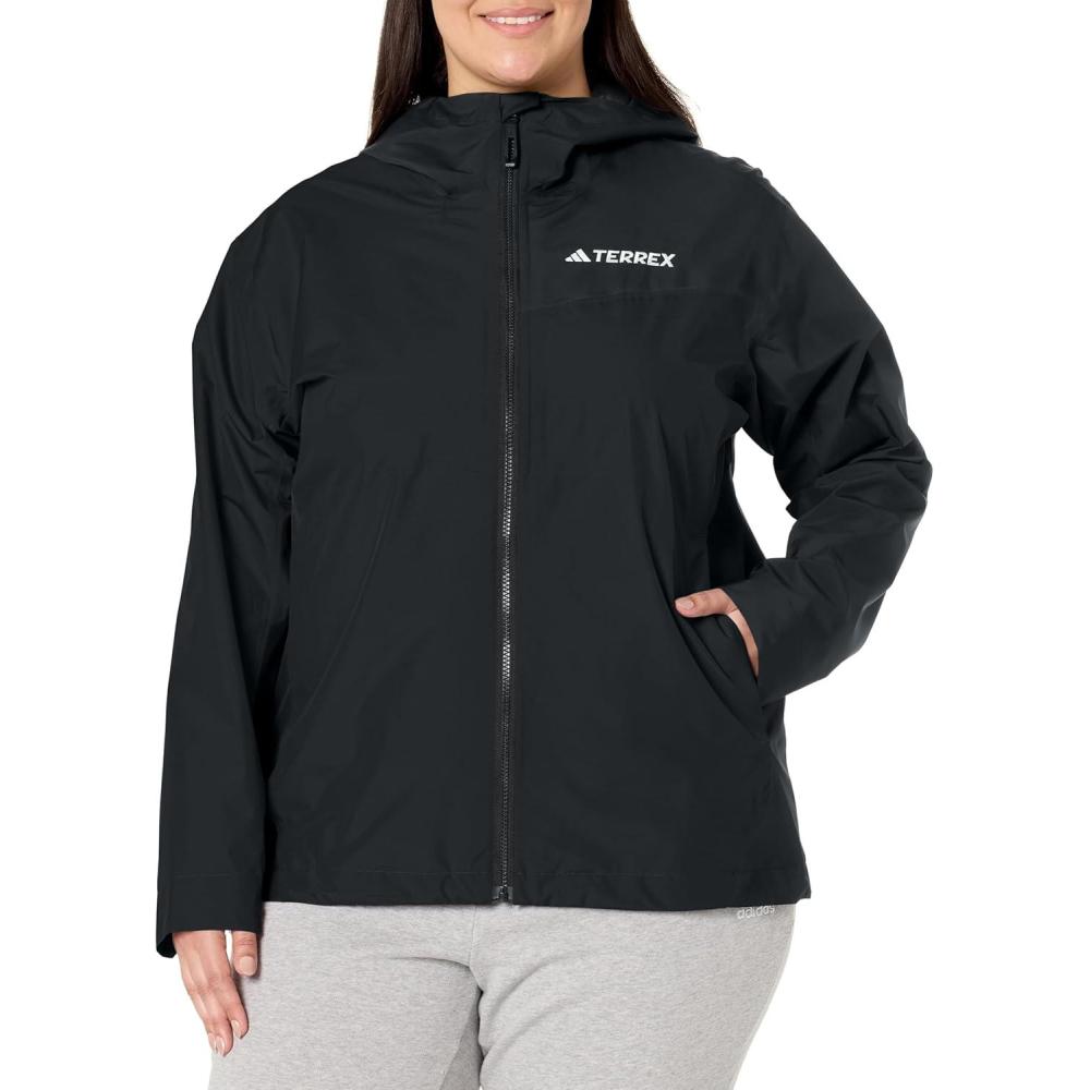imageadidas womens Terrex Multi 25layer Rain JacketBlack