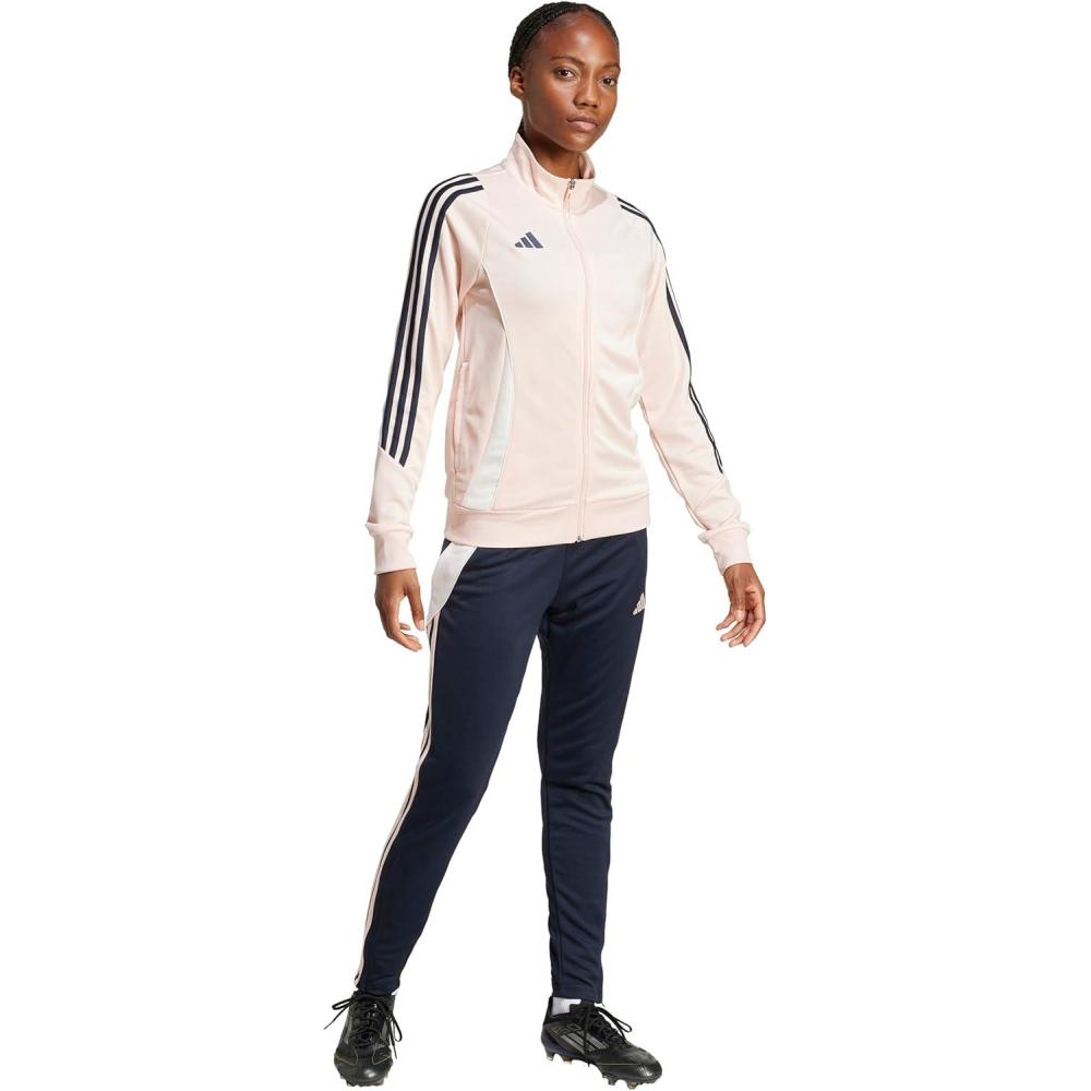 imageadidas womens Tiro 24 Training JacketBlush PinkNight Navy
