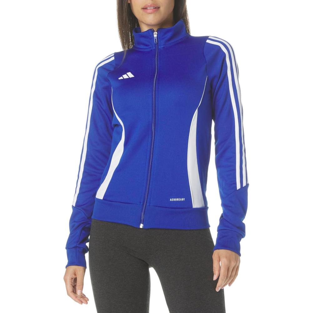 imageadidas womens Tiro 24 Training JacketTeam Royal BlueWhite