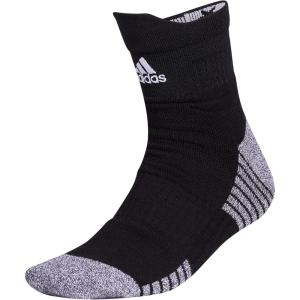 adidas 5-Star Team Cushioned High Quarter Socks (1-Pair)(Black/White)