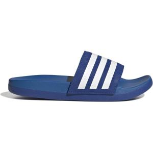 adidas Boys’ Adilette Comfort Slides(Team Royal Blue/White/Bright Royal)