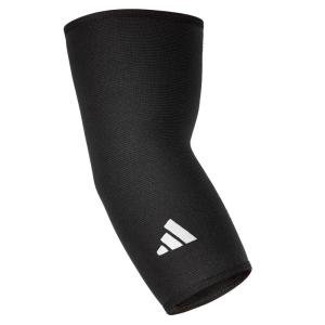 adidas Elbow Support Sleeve – Seamless and Smooth Elbow Support for Training, Competitions, and General Fitness – Ergonomic Design, Nylon Trim – Durable & Breathable – Black (Red Logo), Large(adidas Elbow Support)