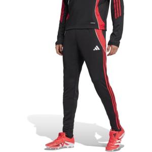 adidas Men’s Tiro 24 Soccer Tracksuit Pants(Black/Pure Ruby)