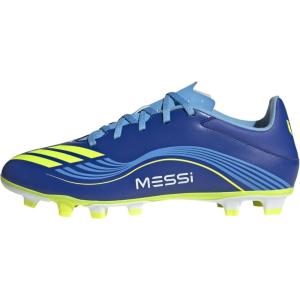 adidas Unisex Adult F50 Messi Club Firm Ground Multi Ground Shoes(Team Royal Blue/Solar Yellow/Semi Blue Burst)