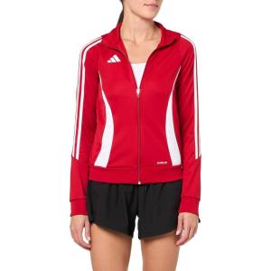 adidas womens Tiro 24 Training Jacket(Team Power Red/White)