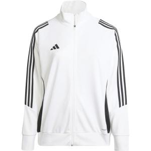 adidas womens Tiro 24 Training Jacket(White/Black)