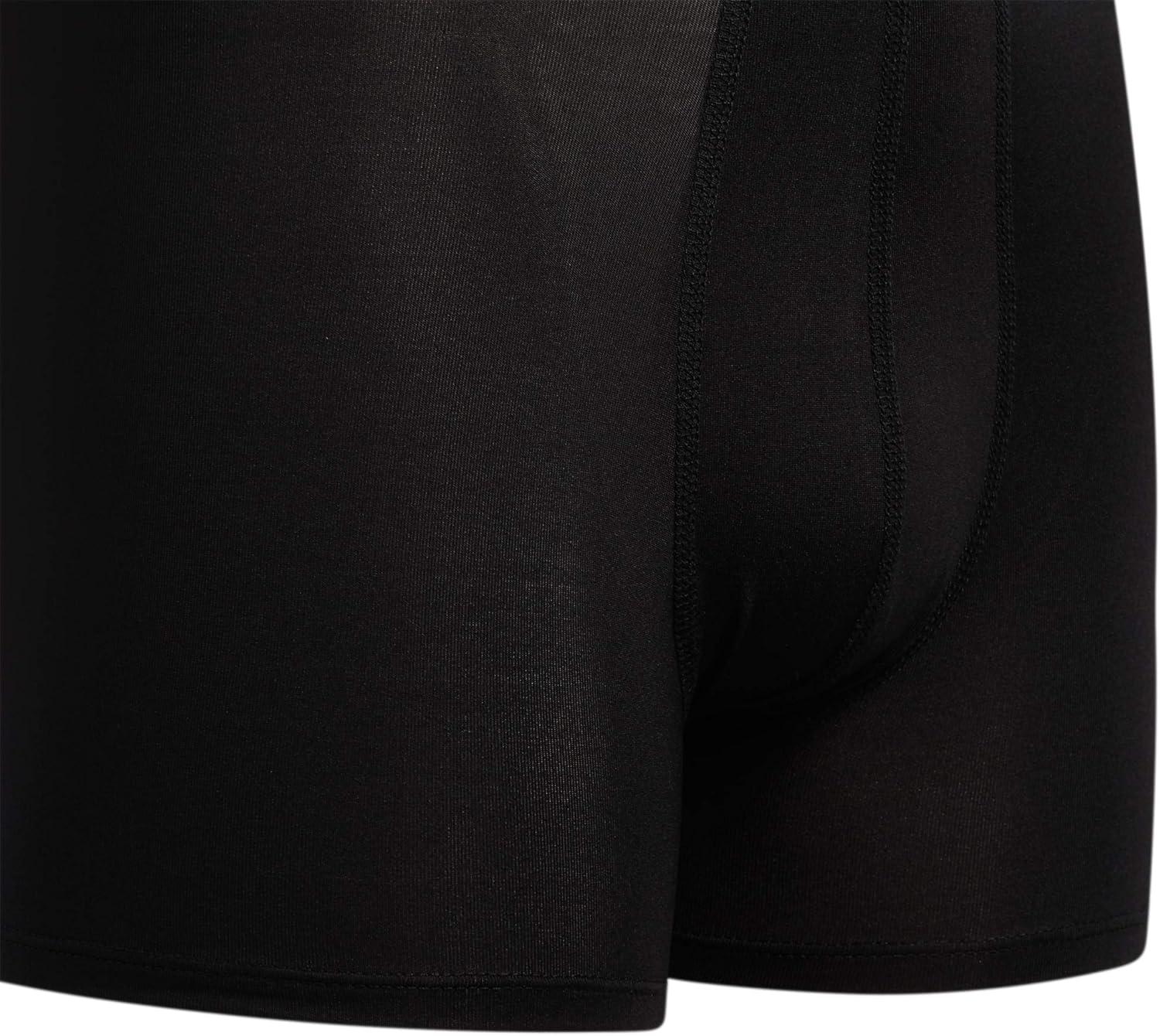 imageadidas Boys Performance Boxer Briefs Underwear for Kids 4PackSolar BlueBlackGreyPerformance