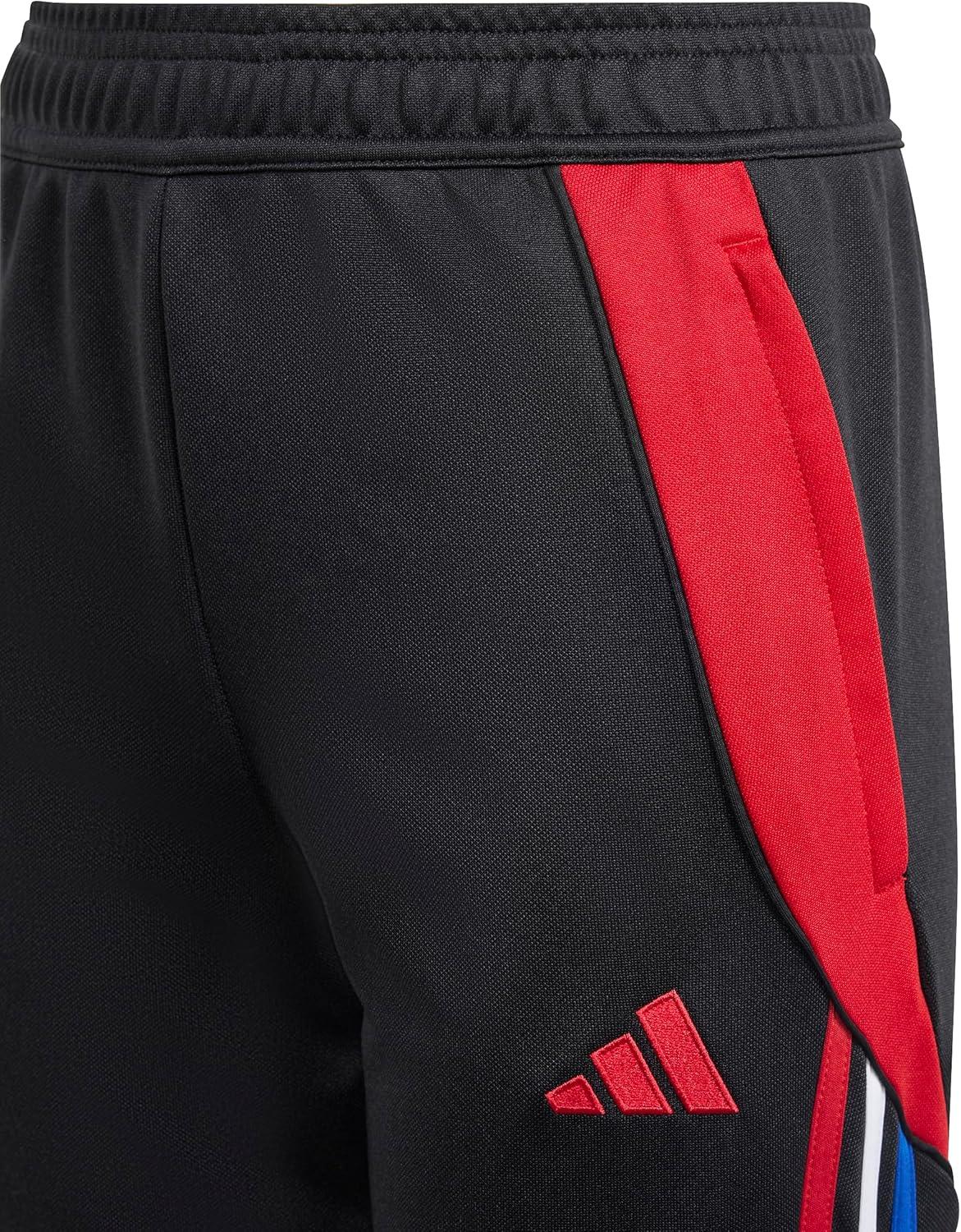 imageadidas Girls Tiro 24 Training PantsBlackTeam Power RedWhiteTeam Royal Blue
