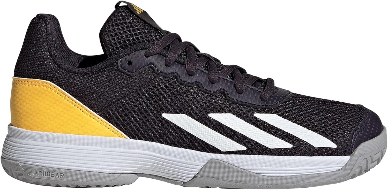 imageadidas Kids Court Flash SneakersAurora BlackWhiteSpark